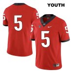 Youth Georgia Bulldogs NCAA #5 Julian Rochester Nike Stitched Red Legend Authentic No Name College Football Jersey NXD4554RC